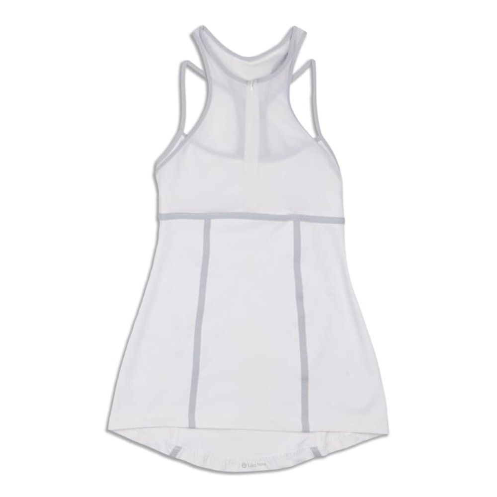 LULULEMON Pedal Pace Women's Tank Top White/Silver Fox size 4 EUC - Picture 6 of 10